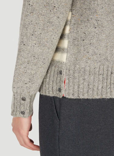 Thom Browne 4 Bar Intarsia Sweater Grey thb0151031