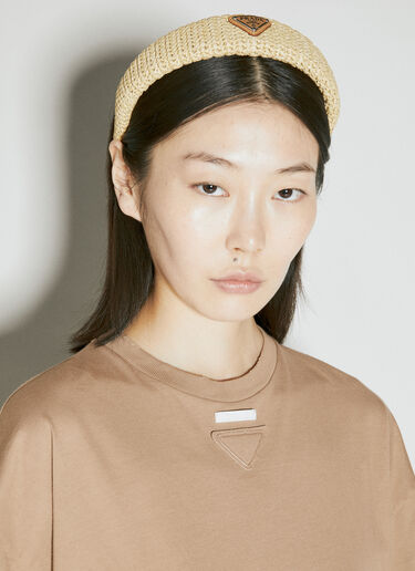 크로셰 헤드밴드 Prada 크로셰 헤드밴드 베이지 pra0256041