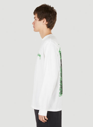 Tiki Long Sleeve T-Shirt Stüssy Tiki Long Sleeve T-Shirt White sts0152044