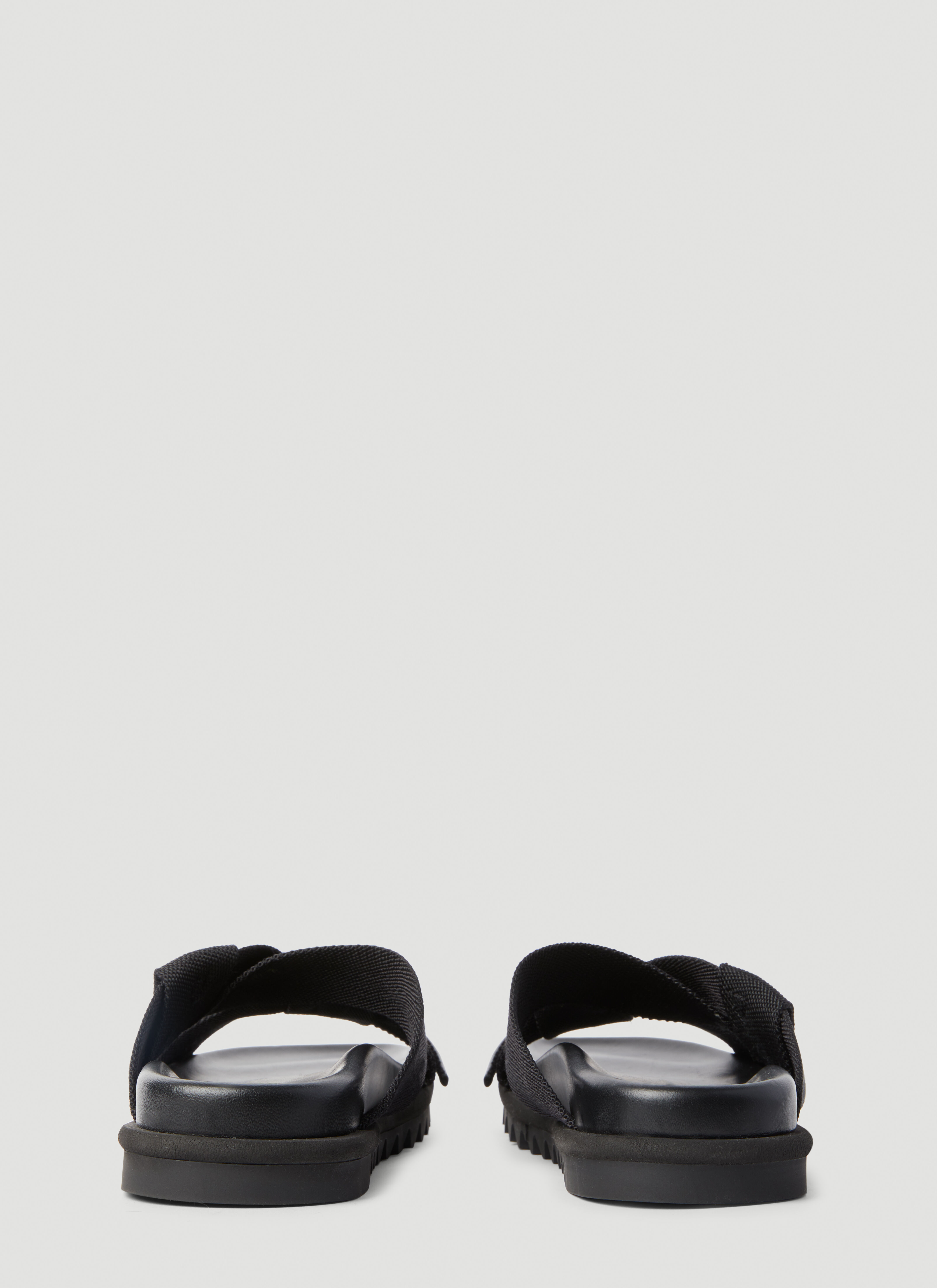 Dries Van Noten Men's' Knotted Slides in Black | LN-CC®
