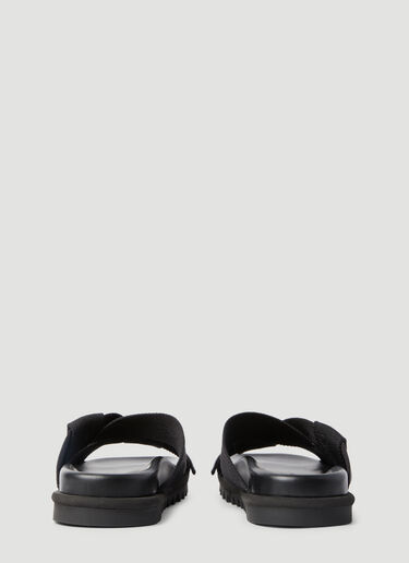 Dries Van Noten Knotted Slides Black dvn0156035