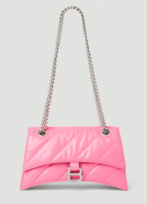Balenciaga Crush Chain Small Shoulder Bag Pink bal0252015