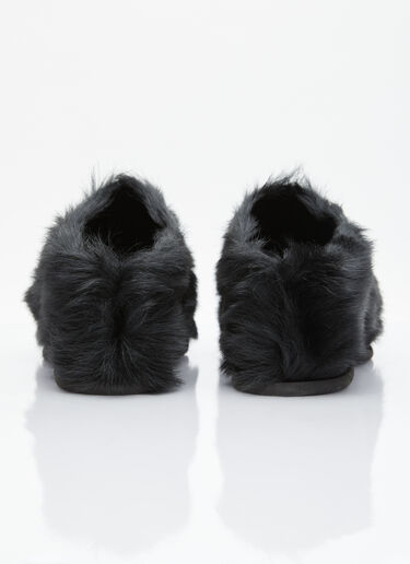 Dries Van Noten ポニーヘアクロッグ ブラック dvn0154032