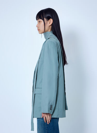 LN-CC® - Acne Studios: Suit Jacket with Scarf - Green Acne Studios Suit Jacket with Scarf Green acn0264035