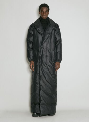Saint Laurent Long Down Coat Black sla0154013