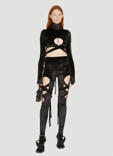 Wrap Loop Top Ottolinger Wrap Loop Top Black ott0250007