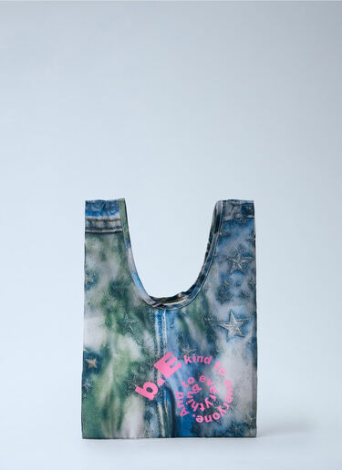 LN-CC® - b.Eautiful: Star Denim Reusable Mini Bag - Blue b.Eautiful Star Denim Reusable Mini Bag Blue bea0164030