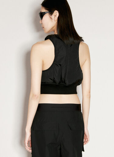 Alexander Wang 패딩 마감 슈렁큰 봄버 베스트 블랙 awg0256001