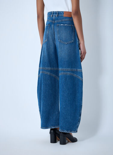 Sportmax Wide-Leg Denim Trousers Blue spx0264006