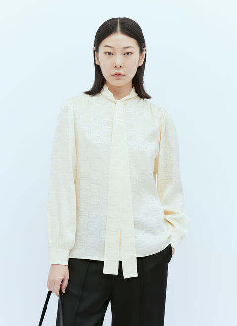 Eytys Chained GG Jacquard Silk Shirt Black eyt0354014