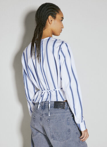 Our Legacy Pleated Blouse Blue our0255007