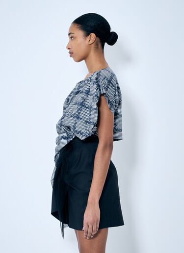 Vivienne Westwood Gingham Heart Top Blue vvw0259032