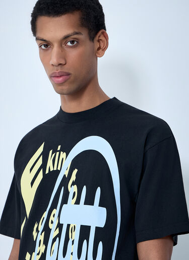 b.Eautiful x LTTT Logo Motif T-Shirt Black bea0363003