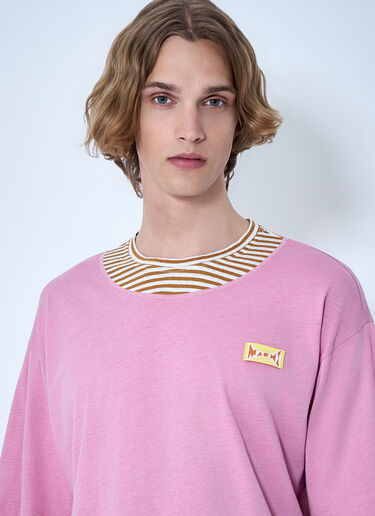 Marni Long-Sleeved T-Shirt Pink mni0164004