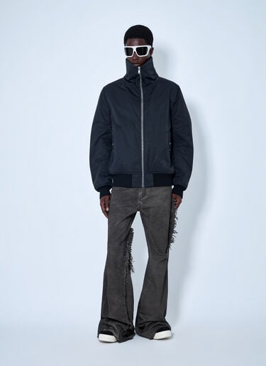 LN-CC® - Rick Owens: Tower Dracuflight Bomber Jacket - Navy Rick Owens Tower Dracuflight Bomber Jacket Navy ric0165059