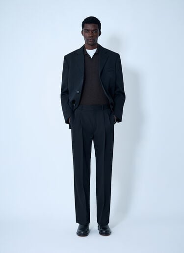 The Row Zev Wool Pants Black row0162005