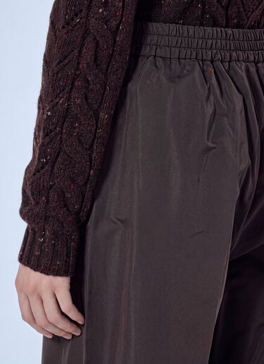 LN-CC® - Max Mara: Elasticated Waist Trousers - Dark Brown Max Mara Elasticated Waist Trousers Dark Brown max0266036