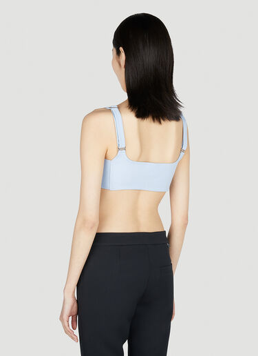 Twill Suspenders Bra Top Courrèges Twill Suspenders Bra Top Light Blue cou0251008