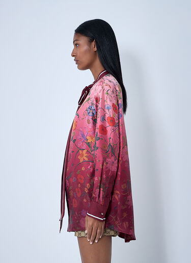 Flora Degrade Shirt Gucci Flora Degrade Shirt Red guc0261126