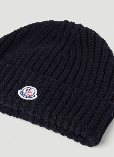 Wool Beanie Hat Moncler Wool Beanie Hat Black mon0254035