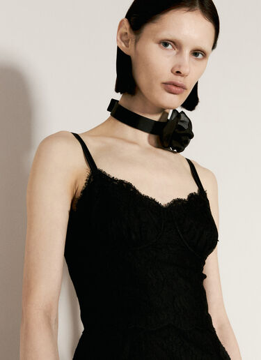 Dolce & Gabbana 蕾丝吊带连衣裙  黑色 dol0256003