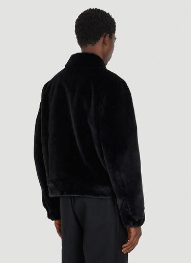 Saint Laurent 经典人造毛皮夹克 黑色 sla0149015