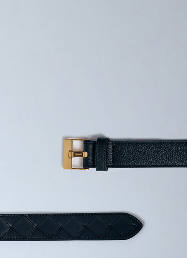 Bottega Veneta Long Watch Belt Black bov0259056