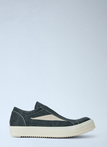 LN-CC® - Rick Owens DRKSHDW: Laceless Vintage Sneakers - Grey Rick Owens DRKSHDW Laceless Vintage Sneakers Grey drk0166022