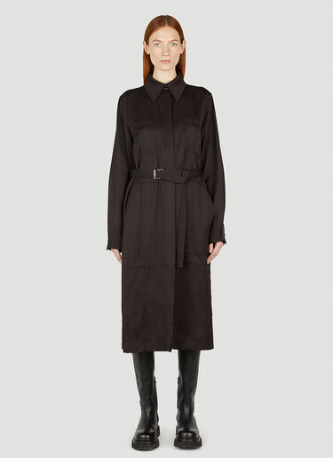 Jil Sander 트렌치 코트 다크 브라운 jil0251004