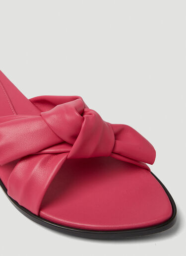 LN-CC® - Reike Nen: Cross Knotted Flat Sandals - Pink Reike Nen Cross Knotted Flat Sandals Pink rkn0249003