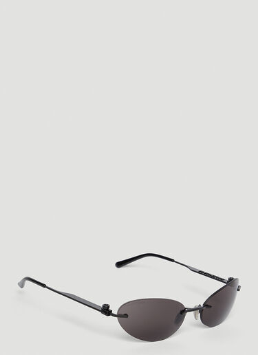 Neo Oval Sunglasses Balenciaga Neo Oval Sunglasses Black bal0351002