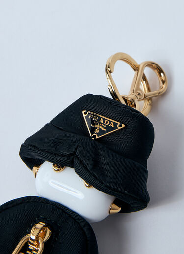 Prada Robot Re-Nylon Bag Charm Black pra0259012