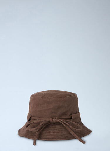 Jacquemus Le Bob Gadjo Bucket Hat Brown jac0150046