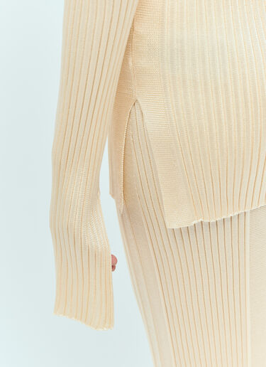 Jil Sander 罗纹针织毛衣  乳白色 jil0255015