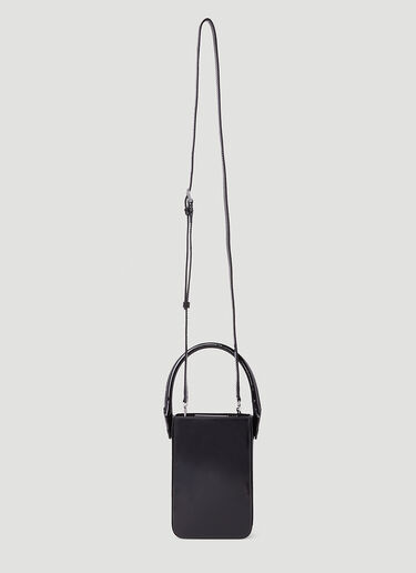 BY FAR Note Patent Handbag Black byf0252018