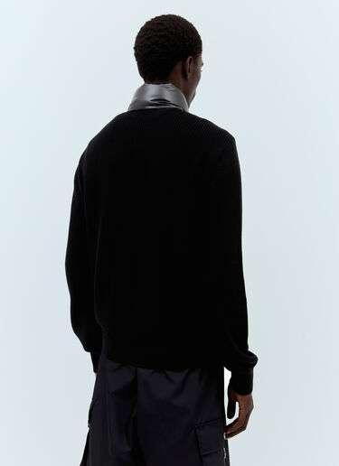 Padded Zip-Up Cardigan Moncler Padded Zip-Up Cardigan Black mon0157045