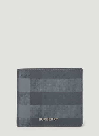 Burberry 双折格纹钱包 灰色 bur0152005