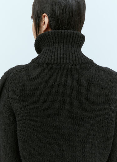 Wool-Blend Cardigan Lemaire Wool-Blend Cardigan Black lem0254011