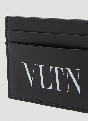 Valentino Garavani VLTN Print Card Holder Black val0149040
