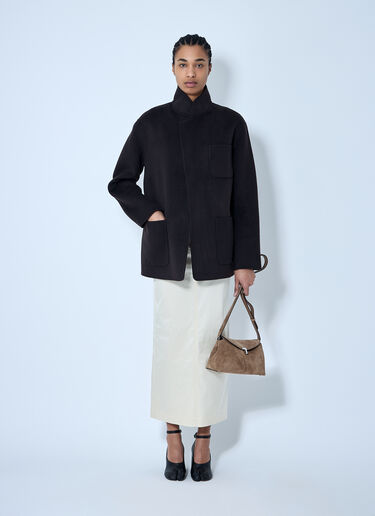 TOTEME Doublé Wool Jacket Black tot0260010