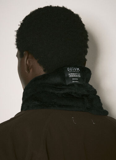 UNDERCOVER x Nonnative 徽标贴饰天鹅绒围巾 黑色 unn0155007