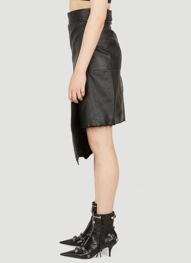 Balenciaga アップサイクルラップスカート ブラック bal0249136