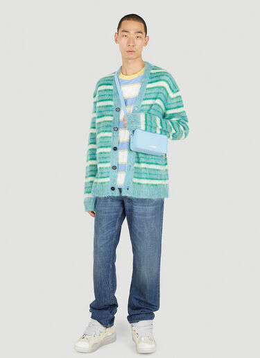 Marni Striped Cardigan Green mni0151001