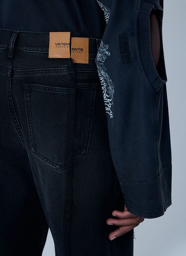 Vetements Reconstructed Jeans Black vet0162008