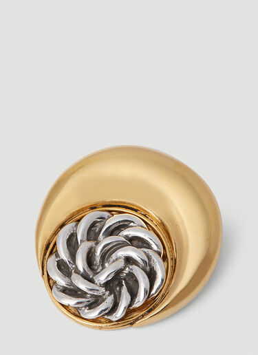 Marine Serre Moon Earrings Gold mrs0252040