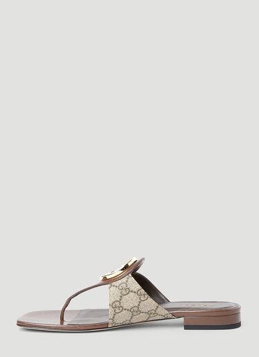 Gucci Blondie Thong Sandals Beige guc0253131