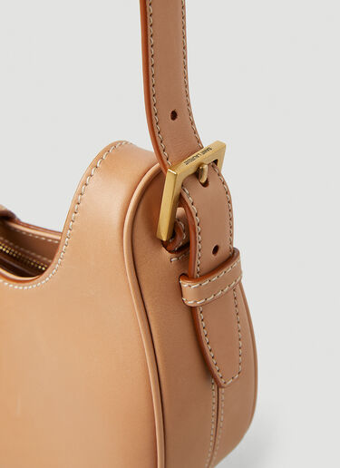 Saint Laurent Le Fermoir Hobo Shoulder Bag Brown sla0247153