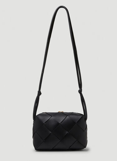 Bottega Veneta [인트레치아토] 카메라 백 스몰 숄더 백 블랙 bov0249036