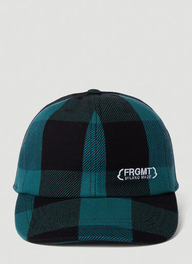 7 Moncler FRGMT Hiroshi Fujiwara Check Baseball Cap Blue mfr0251006
