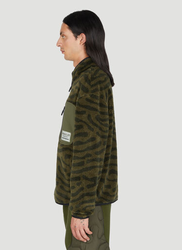 Teddy Zip-Up Sweatshirt Moncler Salehe Bembury Teddy Zip-Up Sweatshirt Green msb0354008